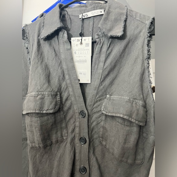 ZARA LINEN SHIRTDRESS - Picture 11 of 11